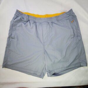 Boom Birddogs Mens 3XL Gray Boomstick Athletic Lined Shorts Nylon & Spandex